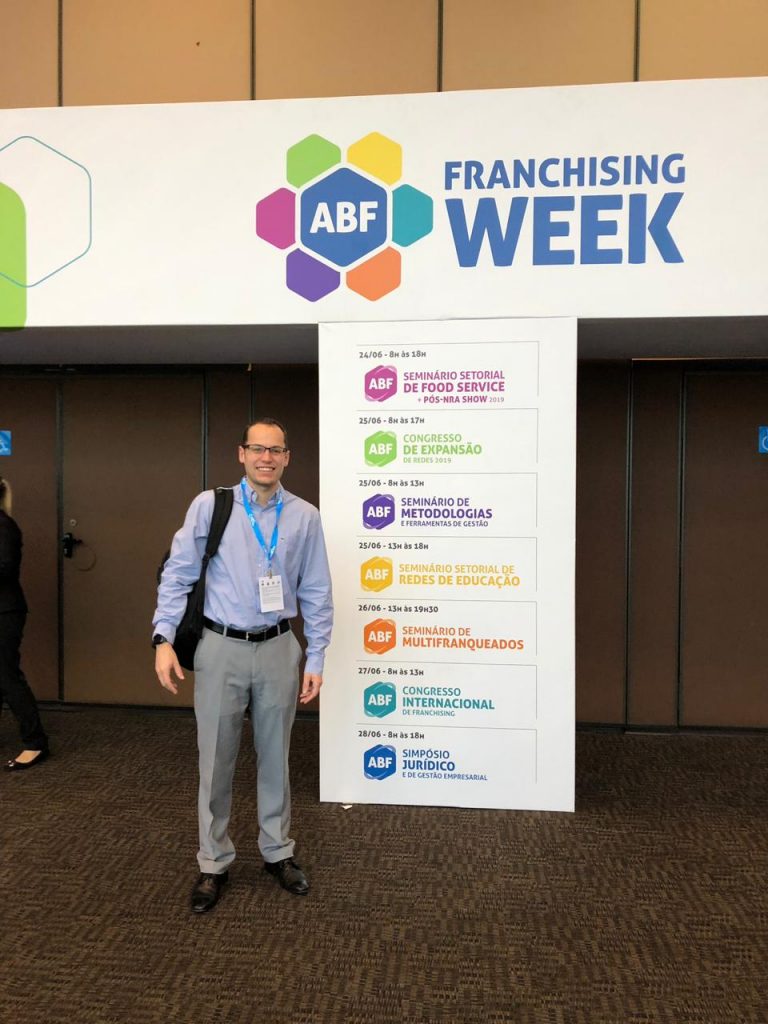 CEO da Echosis, Leonardo Guzatti Dengo participou da ABF Franchising Expo