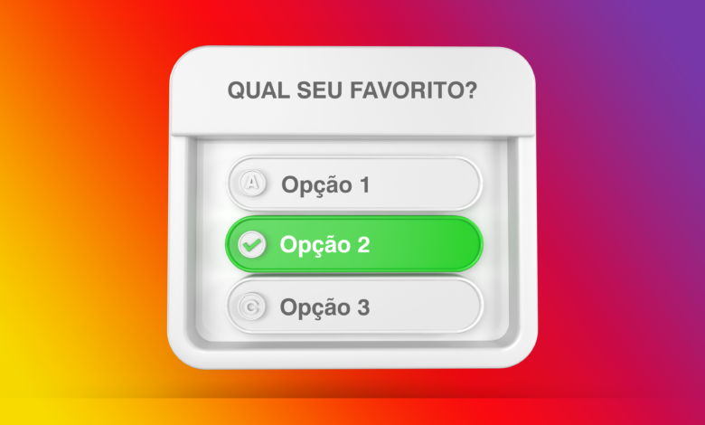 Enquetes no Instagram